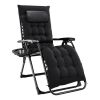 Zero Gravity Chair, Reclining Camping Lounge Chair with Cup Holder and Removable Cushion