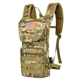 Tactical Molle Hydration Backpack w/storage, with 3L TPU Water Bladder (Color: CP Color, Type: Tactical)