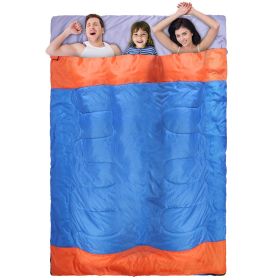 3 Person Sleeping Bag - Lightweight Water Resistant 3-Season (Color: 3-Person)