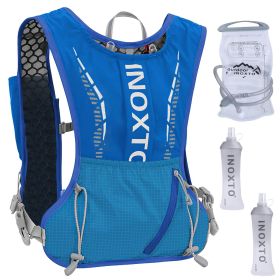 Sport Hydration Vest Backpack (Color: Blue)