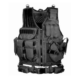 Tactical Military Vest (Color: Black)