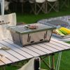 Folding portable charcoal BBQ