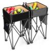 Folding Camping Table with Large Capacity Storage Sink