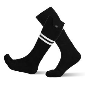 Heated Socks with APP Control 5000mAh Battery Rechargeable Thermal Socks (Color: Black)