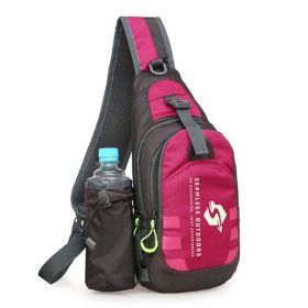 Seamless Sling Bag With Water Slot (Color: Rose)