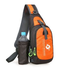 Seamless Sling Bag With Water Slot (Color: Orange)