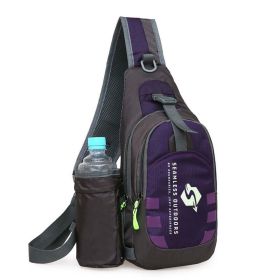 Seamless Sling Bag With Water Slot (Color: Purple)