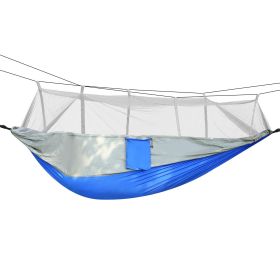 600lbs Load 2 Person Hammock with Mosquito Net (Color: grey)