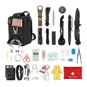 Emergency Survival Kit (Color: Black, Type: Survival Kit)