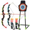 Youth Archery Bow Set with LED Light Up Bow and 20 Suction Cup Arrows