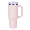 40oz Tumbler, With Handle And Straw Lid