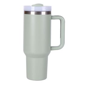 40oz Tumbler, With Handle And Straw Lid (Color: Bay Leaves)