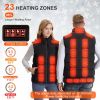 Heated Vest with 23 Heating Zones 3 Heat Levels USB Powered