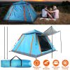 4-5 Person Pop-Up Camping Tent, Instant Setup Family Tent with 2 Mosquito Nets Windows