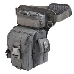 ANTARCTICA Waterproof Military Tactical Thigh Bag (Color: Gray)