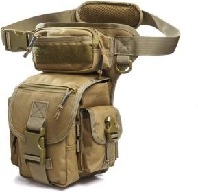 ANTARCTICA Waterproof Military Tactical Thigh Bag (Color: brown)