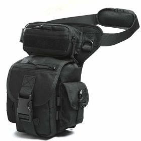 ANTARCTICA Waterproof Military Tactical Thigh Bag (Color: Black)