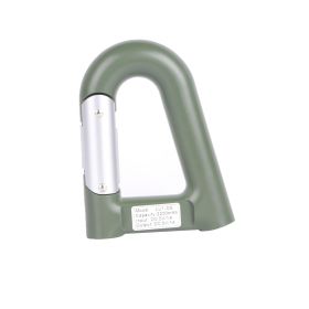 2200mAh Power Bank w/Emergency Flashlight Compass Carabiner-Shaped (Color: Green, size: One size)