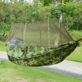 2 Person Hammock 600LBS Max Load with Mosquito Net (Color: Camouflage)