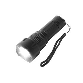 Portable LED Rechargeable Flashlight (Color: Black, Type: 2000LM)