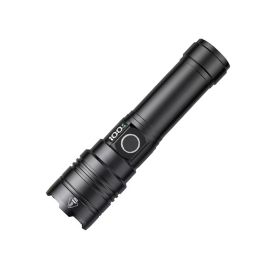 Portable LED Rechargeable Flashlight (Color: Black, Type: 50000 Lumens)