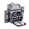 Outdoor Camping Picnic Backpack Bag with Tableware for 4 People