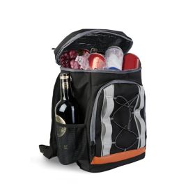 Insulated Cooler Backpack (Color: Black, Type: Picnic Backpacks)