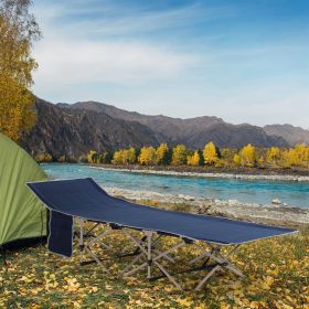 Folding Camping Cots for Adults with Carry Bags, Side Pockets (Color: General)