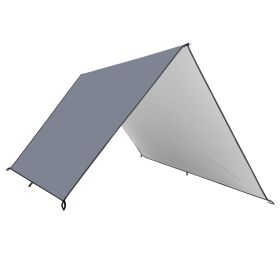 Waterproof Camping Tarp / Tent Canopy / Rain Fly / Awning / Shelter / UV Protection 9.84*16.4ft (Color: Gray, size: One size)