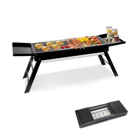 Portable Charcoal Grill (Color: Black, Type: Grill)
