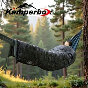 Kamperbox Sleeping Bag Hammock (Color: Black)