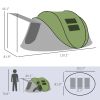 2-3 person Pop Up Tent with porch, incl. Carry Bag, 3000mm Waterproof