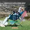 Reclining Camping Chair, 300 lbs Load Camping Hammock Chair, Rocking Lounge Folding Chair with Cup Holder Storage Bag Headrest & Adjustable Backrest