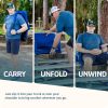 Reclining Stadium Seat - Waterproof Foldable Camping Chair with Extra Thick Padding and Wide Back Support