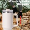 40oz large capacity tumbler, With Handle And Straw Lid