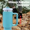 40oz Tumbler, With Handle And Straw Lid