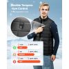 Heated Vest, Electric Heating Vest with 16000 mAh Battery Pack, 8 Heating Zones Lightweight Rechargeable Winter-Vest with 3 Levels