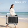 Zero Gravity Chair, Reclining Camping Lounge Chair with Cup Holder and Removable Cushion