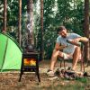 Portable Camping Stove / Fire Pit with Detachable Iron Panels
