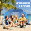 3-4 Person Easy Pop-Up UPF 50+ Sun Shelter