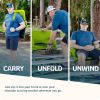 Reclining Stadium Seat - Waterproof Foldable Camping Chair with Extra Thick Padding and Wide Back Support