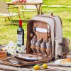 Outdoor Camping Picnic Backpack Bag with Tableware for 4 People