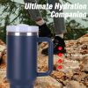 40oz Tumbler, With Handle And Straw Lid