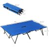 2 Person Folding Camping Cot for Adults, 50" Extra Wide with Carry Bag, Elevated Camping Bed