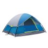 Easy Setup 2-4 Person Lightweight Dome Tent with Fly, Mesh Windows & Skylights