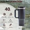 40oz Tumbler, With Handle And Straw Lid
