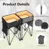 Folding Camping Table with Large Capacity Storage Sink