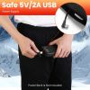 Heated Pants with 12 Heating Zones 5V USB Powered Heating