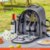 Outdoor Camping Picnic Backpack Bag with Tableware for 2 People