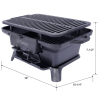 Cast iron tabletop grill